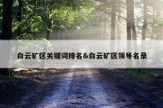 白云矿区关键词排名&amp;白云矿区领导名录