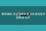  教程辅助 凉山跑得快 有没有透视挂开挂教程-知乎