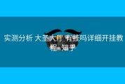  实测分析 大圣大厅 有挂吗详细开挂教程- 知乎