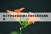 网上冲浪话术百科&amp;网上冲浪什么意思百度知道
