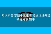  知识科普 掌酷十三张 有挂没详细开挂教程分享 知乎