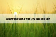 大埔关键词排名&amp;大埔公安局副局长排名