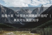 指导大家“中至抚州麻将能开挂吗”(真实可以装挂)知乎