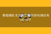  教程辅助 玄龙大厅 能开挂吗(确实有挂)-知乎