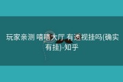  玩家亲测 嘻嘻大厅 有透视挂吗(确实有挂)-知乎