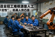 制造业招工难根源是人工‘不确定性’，机器人优势凸显