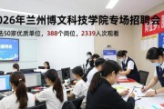 2026年兰州博文科技学院专场招聘会，岗位多服务贴心