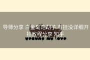  导师分享 白金岛跑胡子 有挂没详细开挂教程分享 知乎