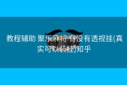  教程辅助 聚乐麻将 有没有透视挂(真实可以装挂)知乎