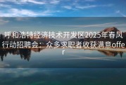 呼和浩特经济技术开发区2025年春风行动招聘会：众多求职者收获满意offer