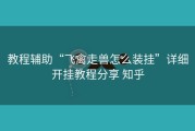 教程辅助“飞禽走兽怎么装挂”详细开挂教程分享 知乎