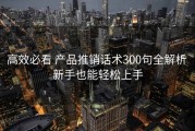 高效必看 产品推销话术300句全解析 新手也能轻松上手