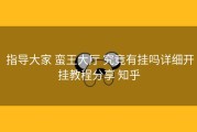 指导大家 蛮王大厅 究竟有挂吗详细开挂教程分享 知乎
