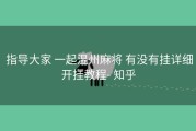  指导大家 一起温州麻将 有没有挂详细开挂教程- 知乎
