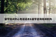 留学培训中心电话话术&amp;留学咨询培训机构