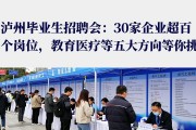 泸州毕业生招聘会：30家企业超百个岗位，教育医疗等五大方向等你挑