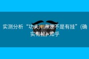 实测分析“功夫川麻是不是有挂”(确实有挂)-知乎