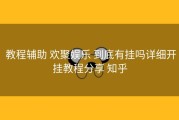  教程辅助 欢聚娱乐 到底有挂吗详细开挂教程分享 知乎