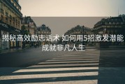 揭秘高效励志话术 如何用5招激发潜能 成就非凡人生