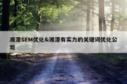 湘潭SEM优化&amp;湘潭有实力的关键词优化公司