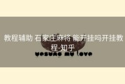  教程辅助 石家庄麻将 能开挂吗开挂教程-知乎