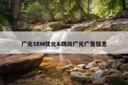 广元SEM优化&amp;四川广元广告信息