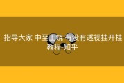  指导大家 中至上饶 有没有透视挂开挂教程-知乎