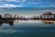  知识科普 手机白金岛跑得快 有挂没有(真实可以装挂)知乎