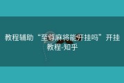 教程辅助“至尊麻将能开挂吗”开挂教程-知乎