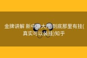  金牌讲解 新中游大厅 到底那里有挂(真实可以装挂)知乎