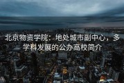 北京物资学院：地处城市副中心，多学科发展的公办高校简介