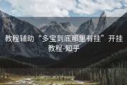 教程辅助“多宝到底那里有挂”开挂教程-知乎