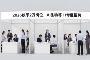 北京招聘会：2026秋季2万岗位，AI生物等11专区招聘