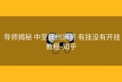  导师揭秘 中至抚州麻将 有挂没有开挂教程-知乎