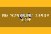 揭秘“东游是不是有挂”详细开挂教程- 知乎