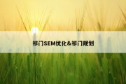 祁门SEM优化&amp;祁门规划