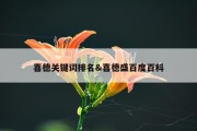 喜德关键词排名&amp;喜德盛百度百科