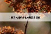 云霄关键词排名&amp;云霄县百科