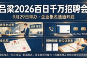吕梁2026百日千万招聘会9月29日举办，企业如何报名参加？