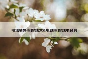 电话销售车险话术&amp;电话车险话术经典