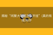 揭秘“闲聚大联盟怎么开挂”(真的有挂)知乎