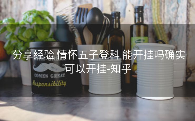  分享经验 情怀五子登科 能开挂吗确实可以开挂-知乎