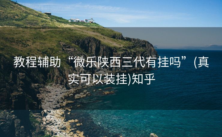 教程辅助“微乐陕西三代有挂吗”(真实可以装挂)知乎