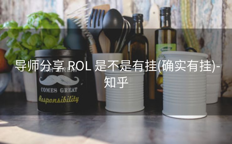  导师分享 ROL 是不是有挂(确实有挂)-知乎