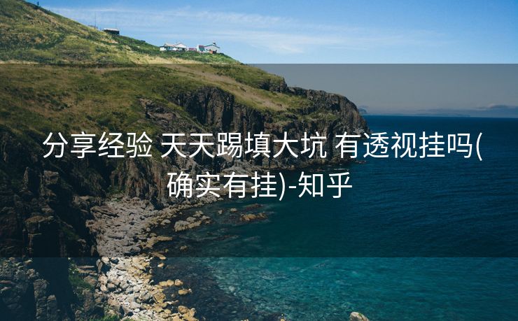  分享经验 天天踢填大坑 有透视挂吗(确实有挂)-知乎