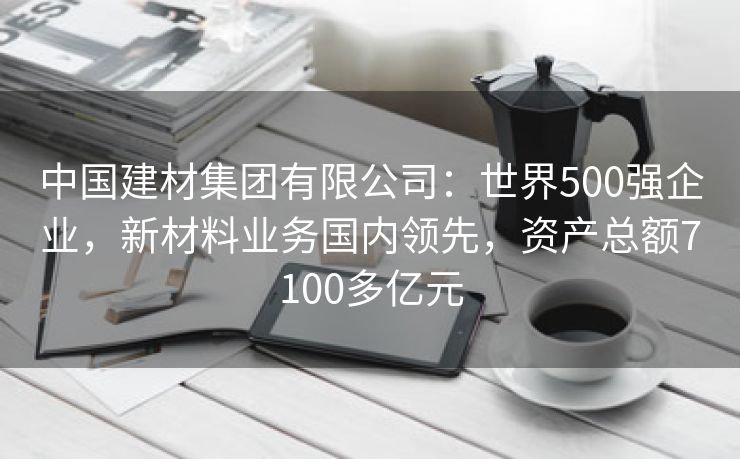 中国建材集团有限公司：世界500强企业，新材料业务国内领先，资产总额7100多亿元