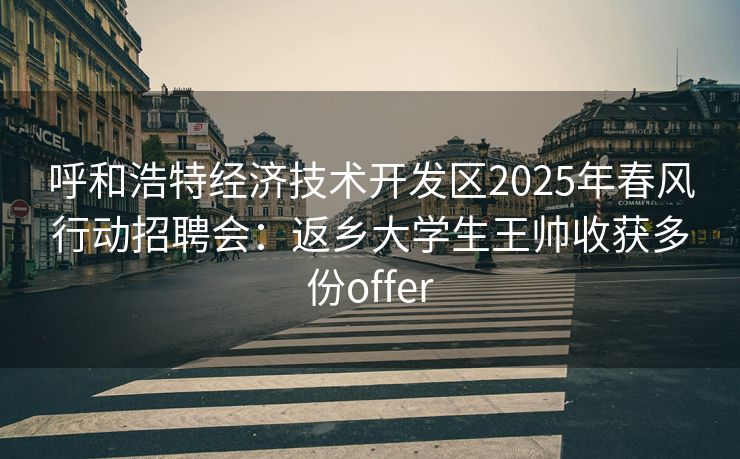 呼和浩特经济技术开发区2025年春风行动招聘会：返乡大学生王帅收获多份offer