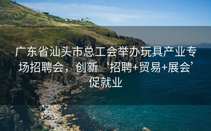 广东省汕头市总工会举办玩具产业专场招聘会，创新‘招聘+贸易+展会’促就业