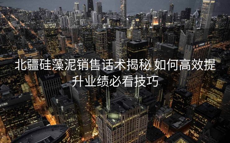 北疆硅藻泥销售话术揭秘 如何高效提升业绩必看技巧 北疆硅藻泥销售话术揭秘 如何高效提升业绩必看技巧