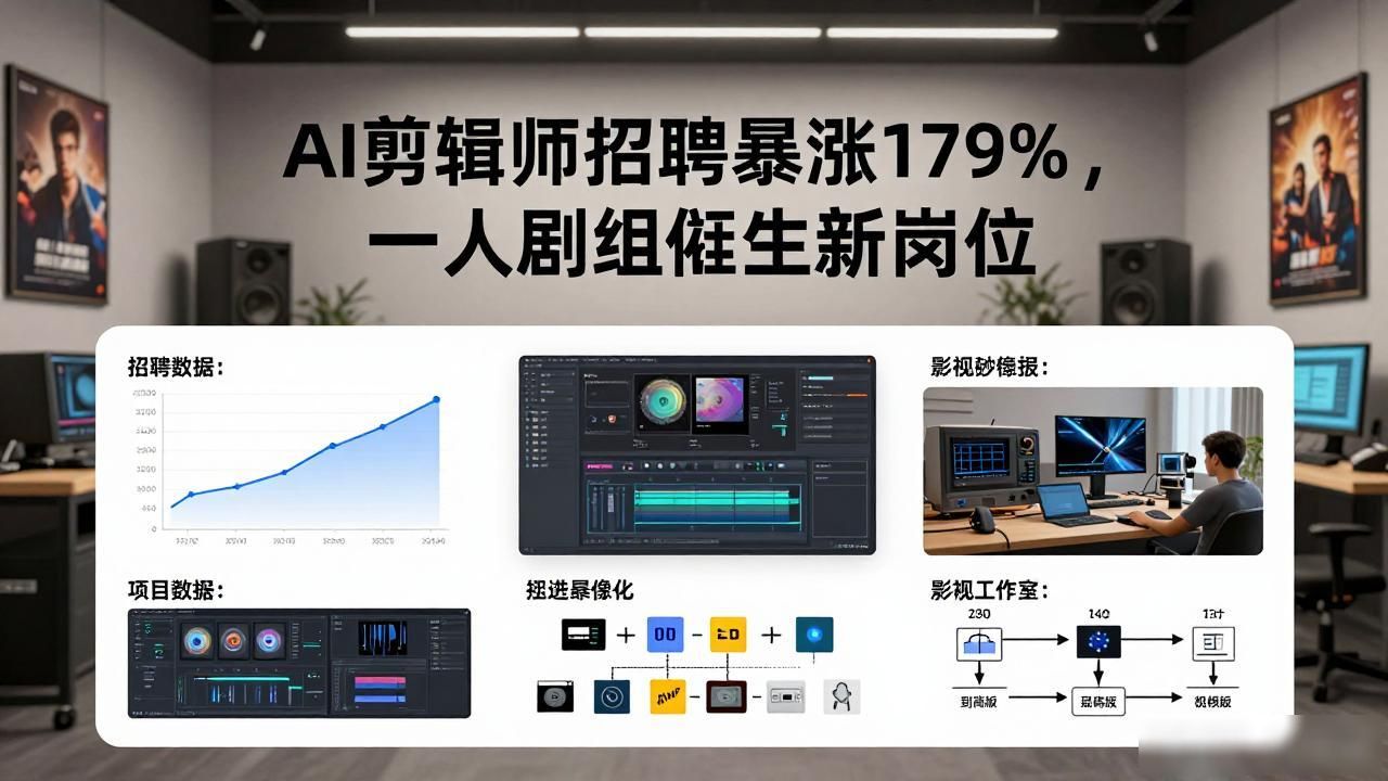 AI剪辑师招聘需求增长_AI影视制作_招聘